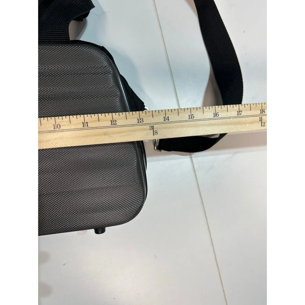 Aerolite Hard Luggage Bag Grey Hard Shell Carry On Holdall‎ Shoulder Strap